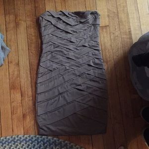 Strapless mini dress